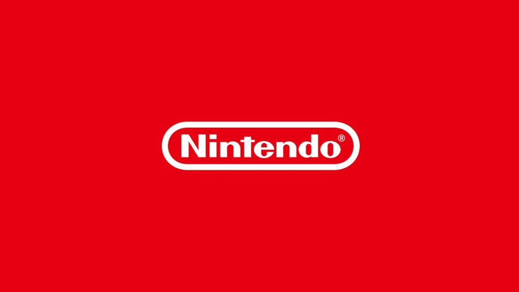The Nintendo logo on a bright red background.